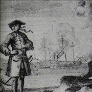 Picture Of Famous Pirate Edward England And Ship Fancy
